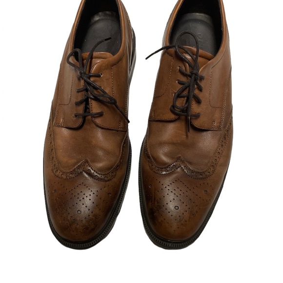 Men’s Ecco Wingtip Brown Leather Oxford Sz EUR 47/US 13 main image 4